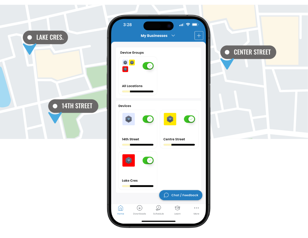 Multi-property app control
