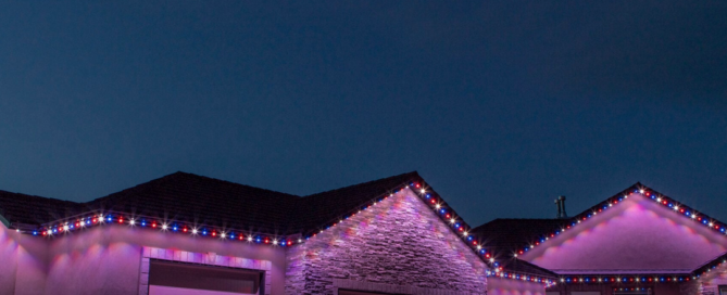 Permanent Gemstone outdoor lighting on a Greater Cincinnati home — the kind of upgrade LightXP installs locally.